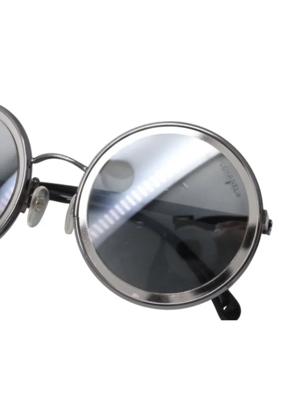 Chanel Sunglasses Resin Acetate Metal Black Mirror Eyewear